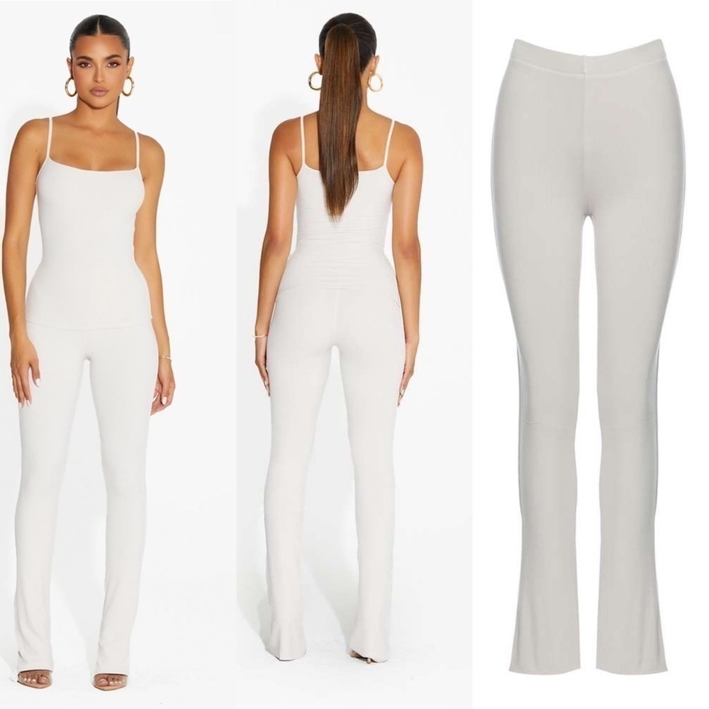 Naked Wardrobe - white ribbed pants - new without tags